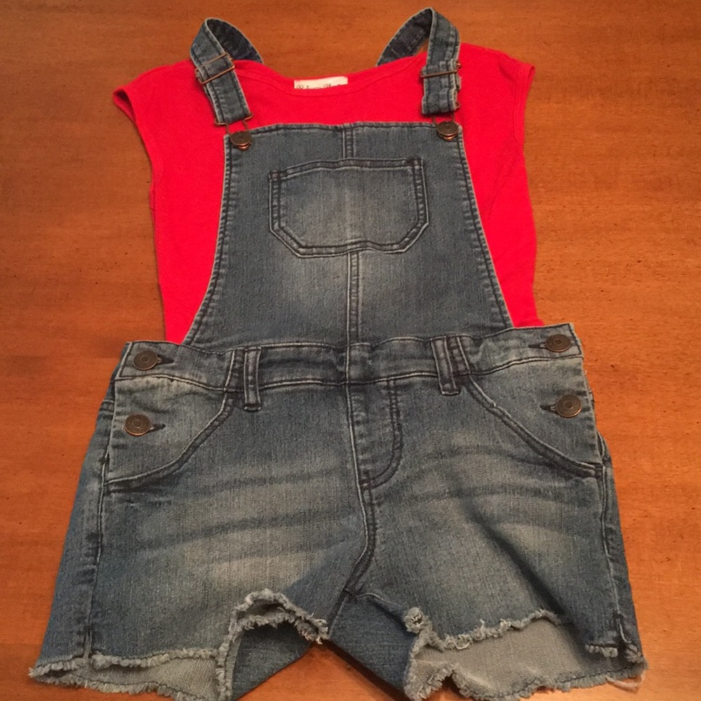 Shirt and Overalls Set